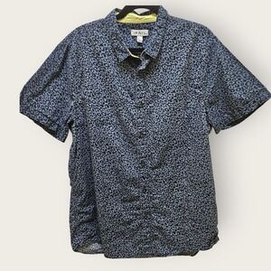 The Rail Blue and Black Casual Button Down Shirt